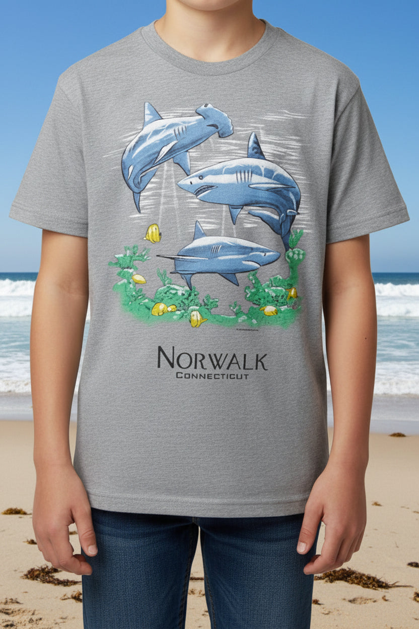 Youth Norwalk Shark T Shirt