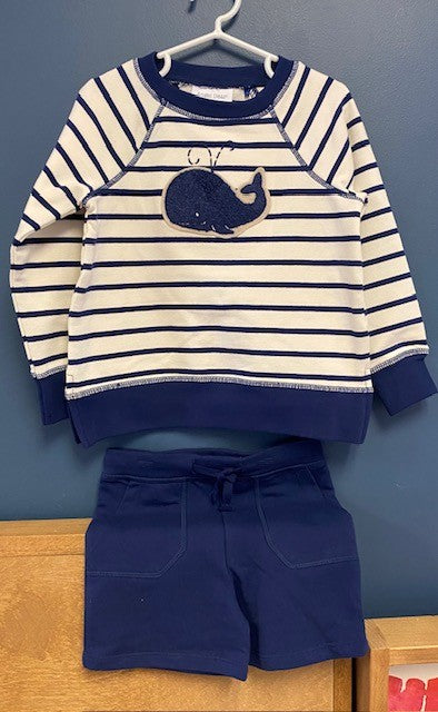 Bubbly Whale Short Set