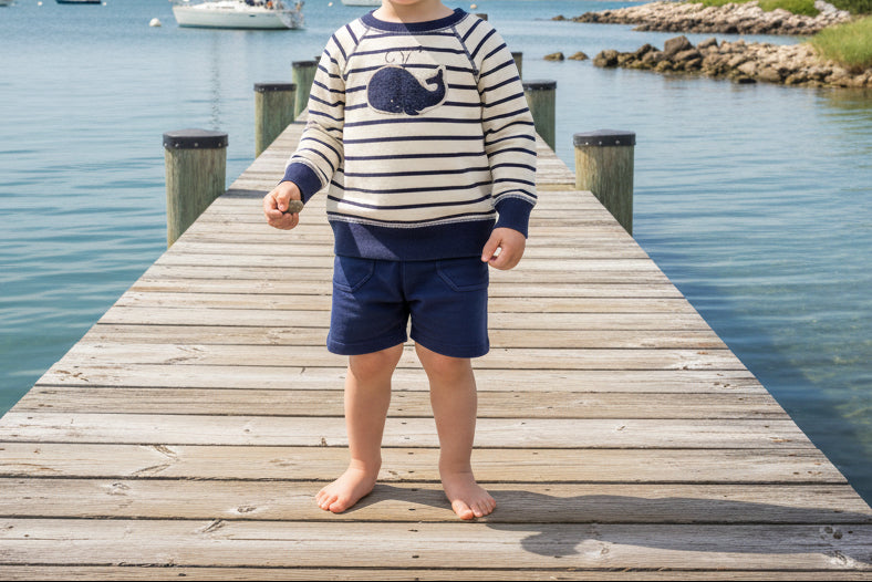 Bubbly Whale Short Set