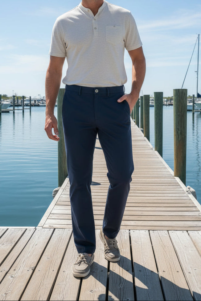 Henri Costa Sanibel Navy Pant