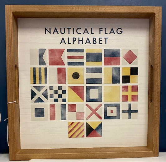 Nautical Flag Serving Tray