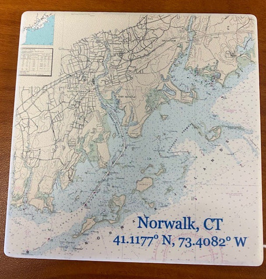 Norwalk Chart Coaster