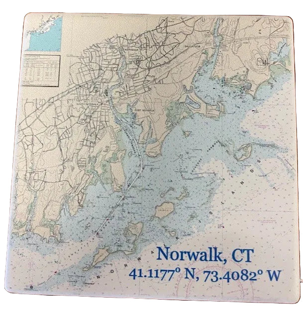 Norwalk Chart Coaster