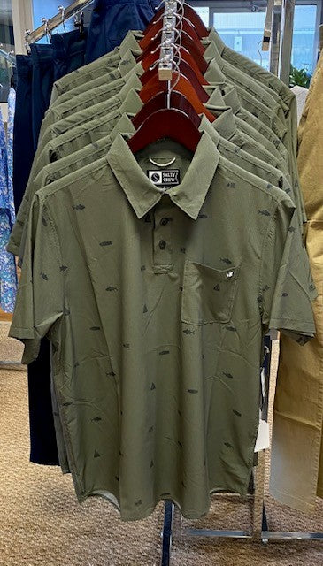 Salty Crew Mayday Perf Tech Polo