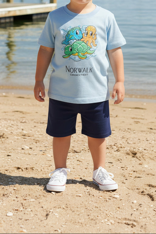 Kiddy Kats. Little Sea Life T Shirt