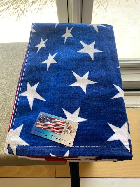 American Flag Beach Towel