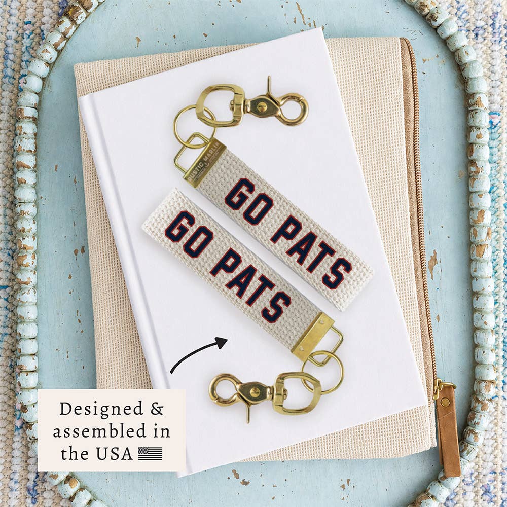 Go Pats Keychain