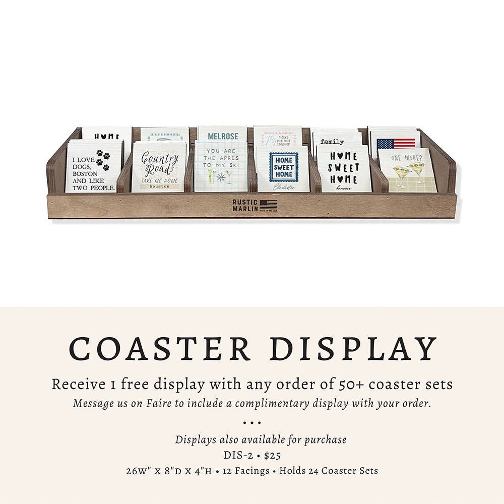 Watercolor Oysters Personalized Coaster Set