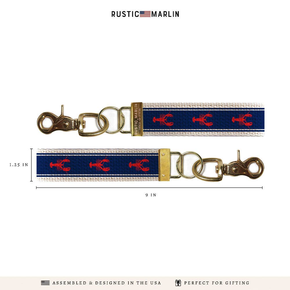 Lobster Stripe Keychain