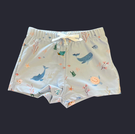 Elegant Baby Blue Ocean Bathing Suit