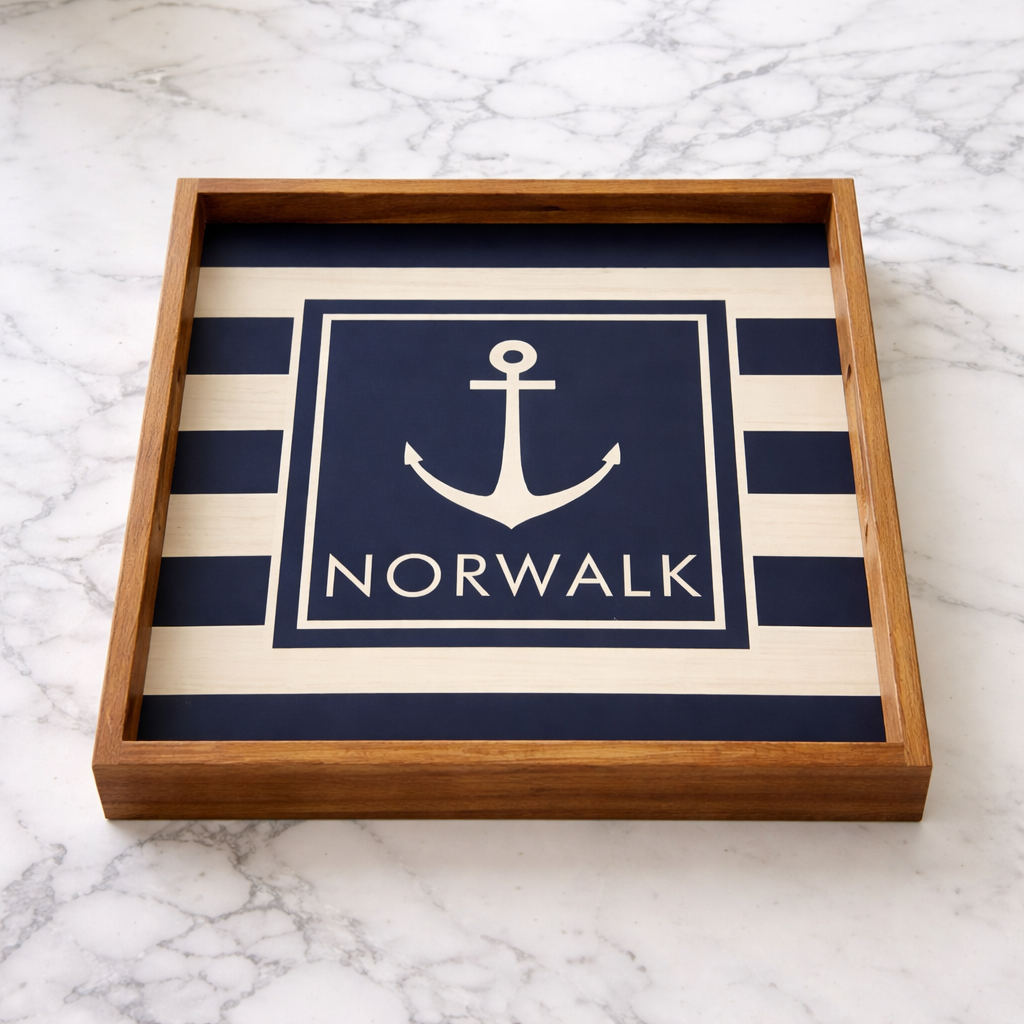 Norwalk Anchor Wood Tray