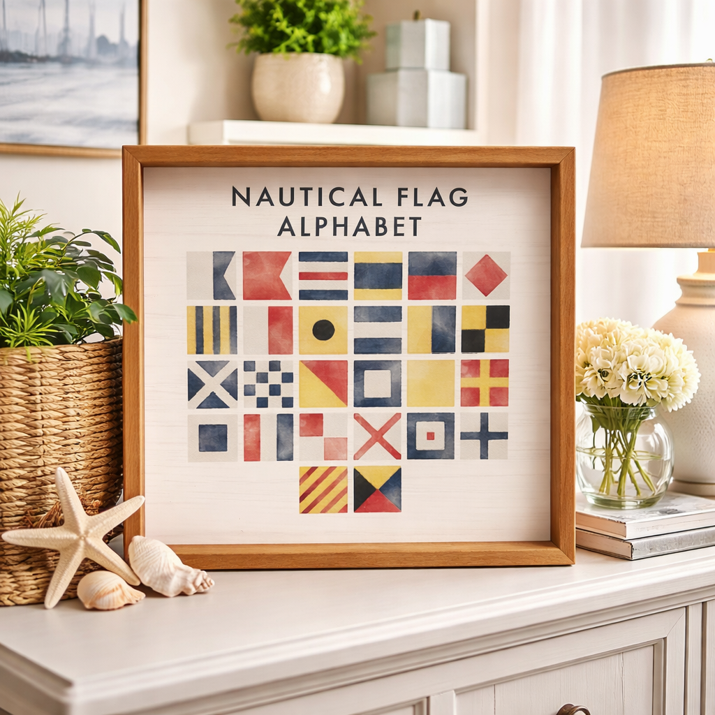 Nautical Flag Serving Tray