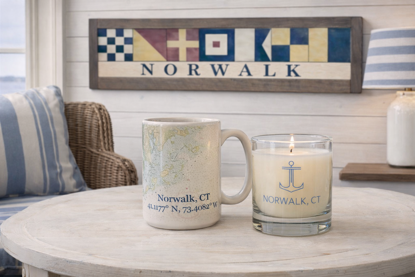 Norwalk Nautical Flag Sign
