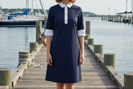Gretchen Scott Navy Dress