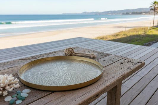 Antique Shell Metal Shell Tray