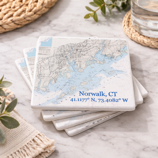 Norwalk Chart Coaster