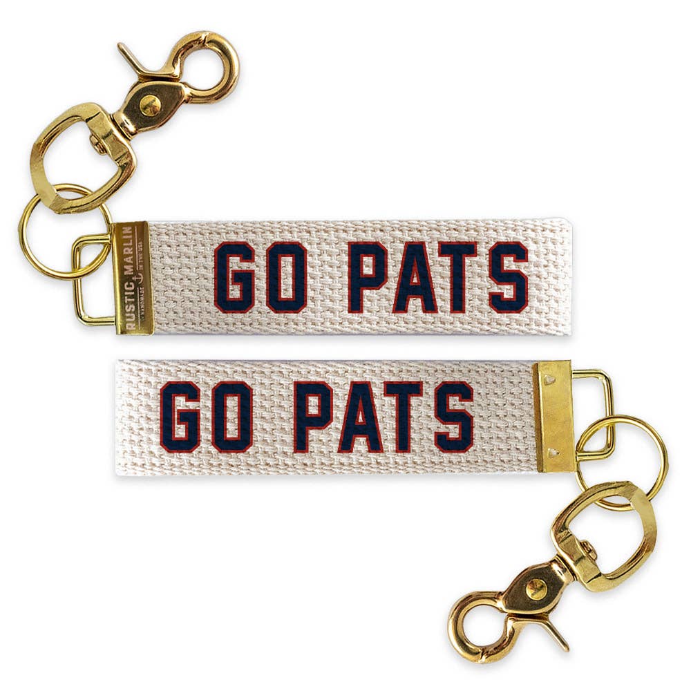 Go Pats Keychain