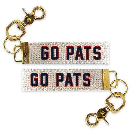 Go Pats Keychain