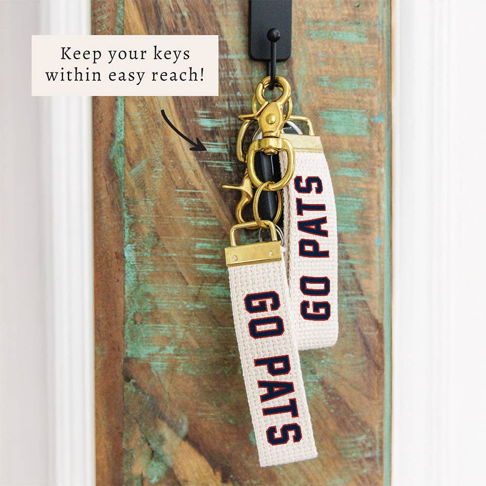 Go Pats Keychain