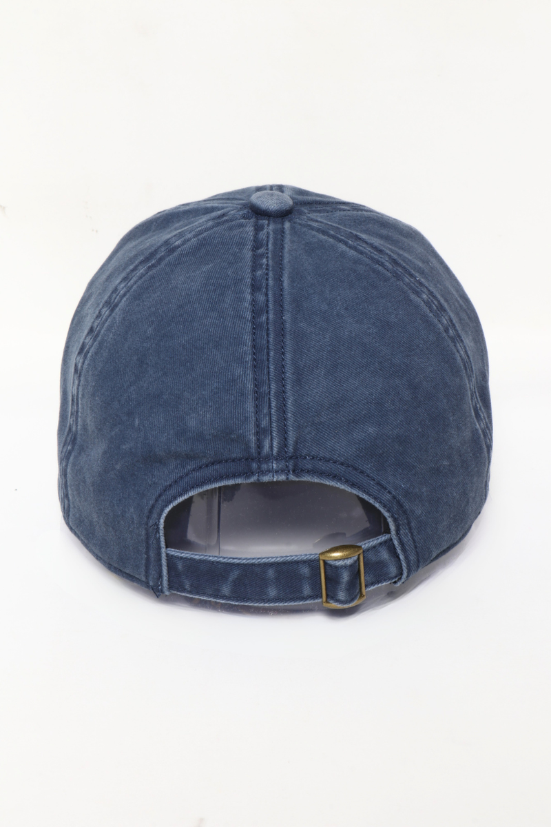 Anchor Embroidered Baseball Cap
