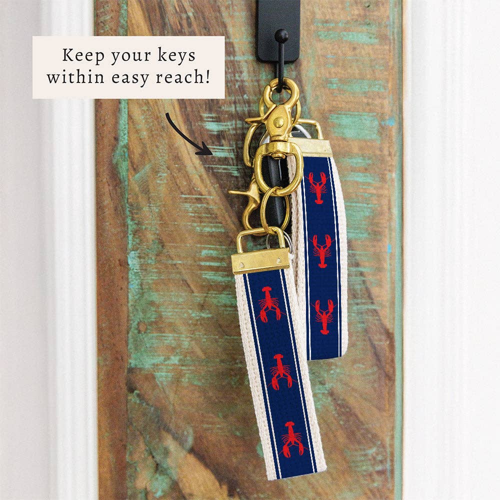 Lobster Stripe Keychain