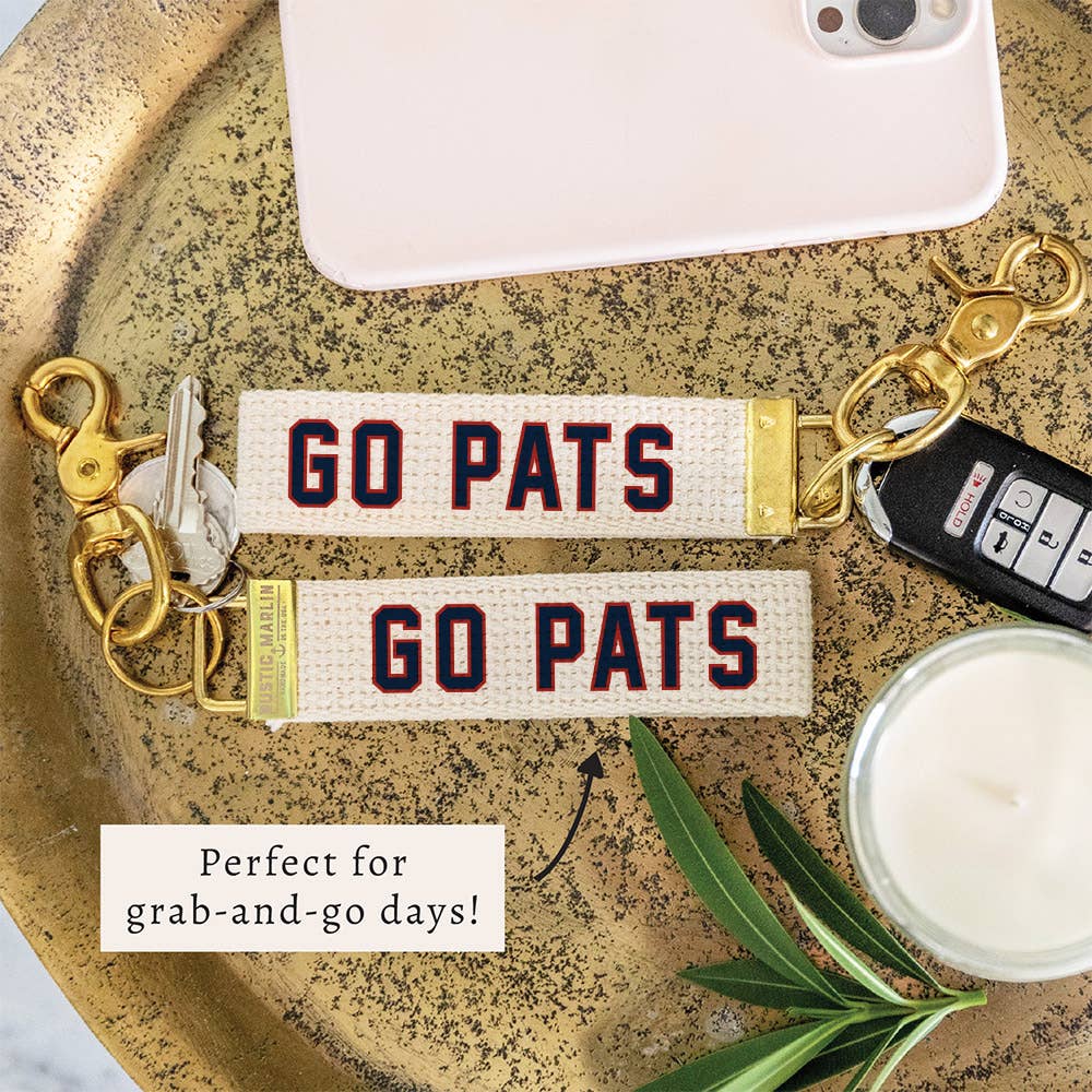 Go Pats Keychain