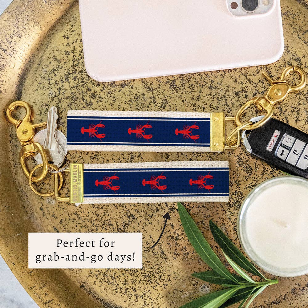 Lobster Stripe Keychain