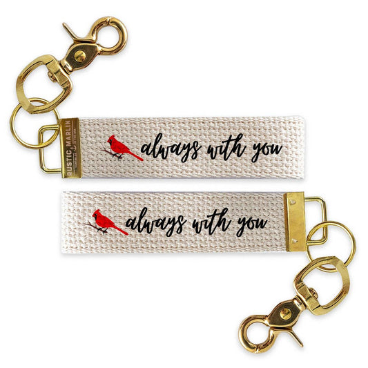 Cardinal "Always With You" Keychain