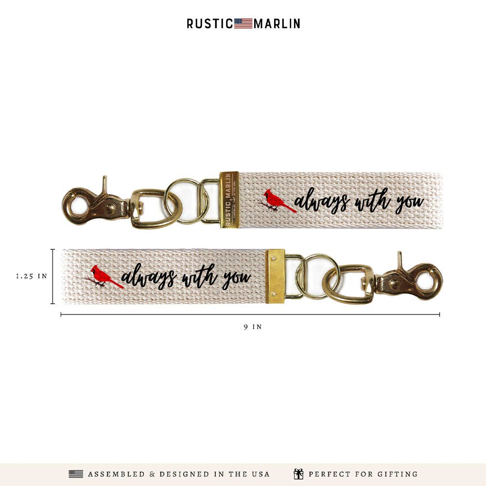 Cardinal "Always With You" Keychain